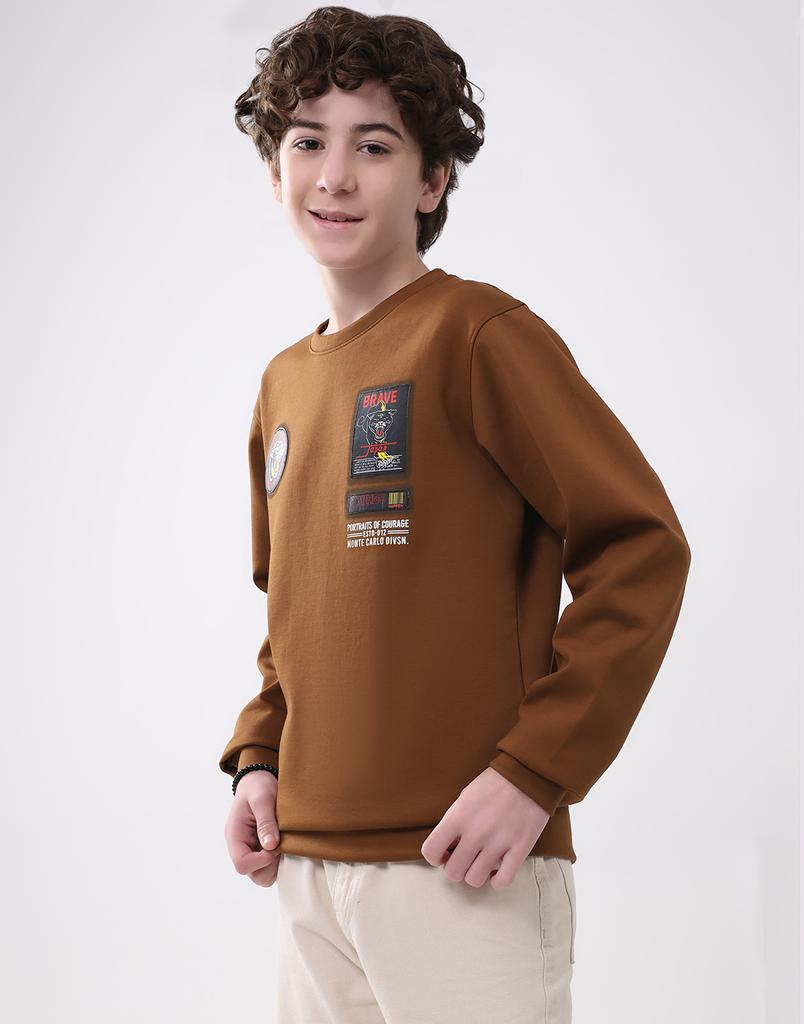 Monte Carlo Boys Round Neck Full Sleeve Sweatshirt