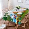 Cartoon Jungle Meadow Dinosaur Tablecloth Holiday Decor Waterproof Rectangular Tablecloths Wedding Decor Table Cover