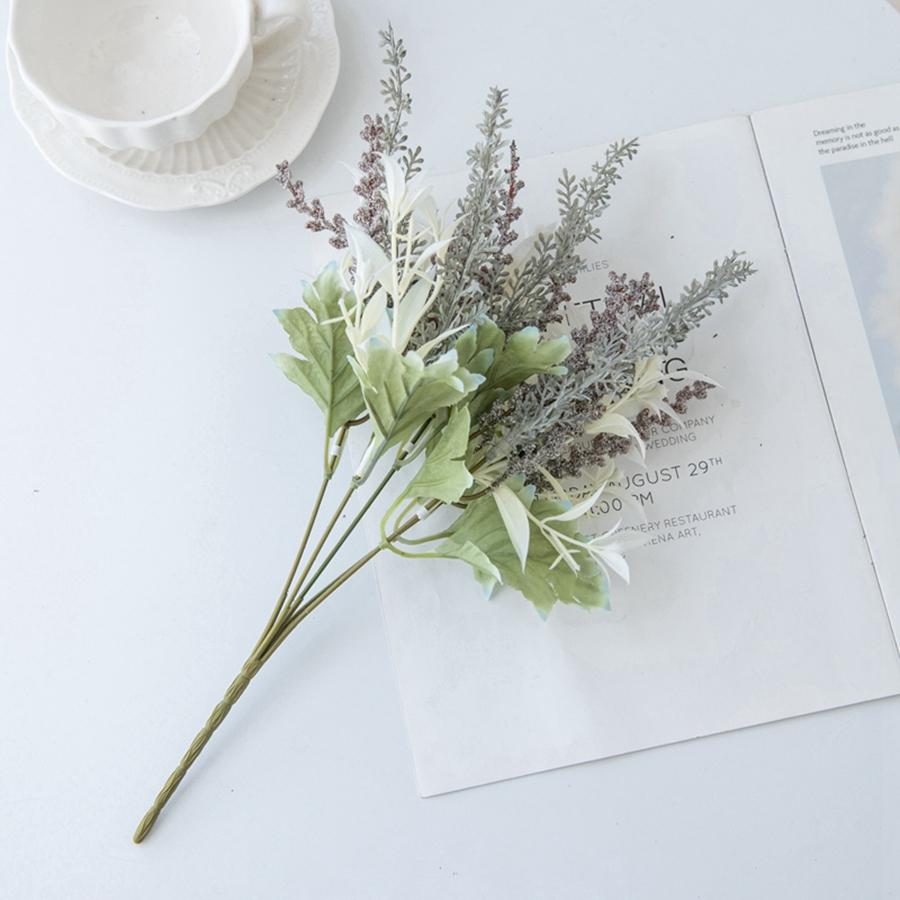 1/3pcs Artificial Plants Lavender Gypsophila Flowers Bouquet DIY Festival Wreath Wedding Party Home Decoration Photography Props