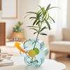 Colorful Glass Vase Nordic Hydroponic Flower Vases Creative Small Plant Pot Flower Arrangement Home Office Wedding Decoration