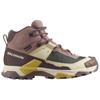 SALOMON X ULTRA 5 Breathable And Lightweight Mid Top Hiking Shoes Women's Beige Umber Sneakers 477544