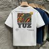 Mens T-shirt Summer Thin American Short-sleeved T-shirt Everyday Round-neck Top