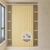 Bathroom Folding Shower Curtain Without Punching Invisible Tarp Toilet Partition Bath Shower Dry and Wet Separation No Rod
