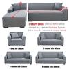 Grey Plain Color Elastic Stretch Sofa Cover Need Order 2Piece Sofa Cover If L-style Fundas Sofas Con Chaise Longue Case for Sofa