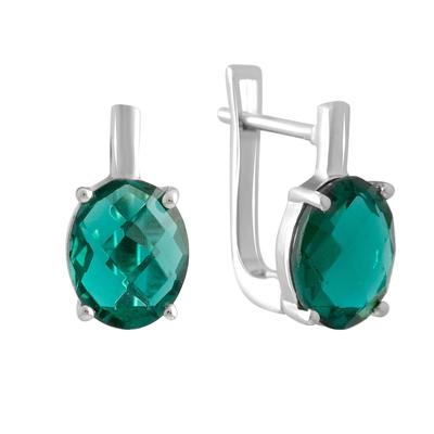 Boucles d'oreilles en argent nano aigue-marine 4.504ct (2140153)