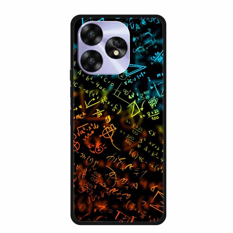 For Umidigi A15c A15 Case Painted Black Bumper TPU Soft Silicone Phone Cover For Umidigi A15 Cases A 15 15T Coque Funda Capa Cat
