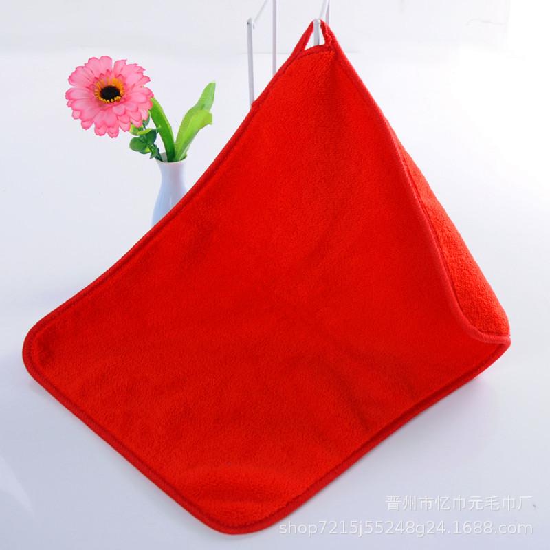 Hangable High-density Coral Fleece Multi-functional Cleaning Towel Absorbs Water Without Shedding Hair, Kitchen and Household