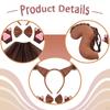 Animal Tail Costume Kit Cosplay Bow Tie Headband for Stage Performance Halloween