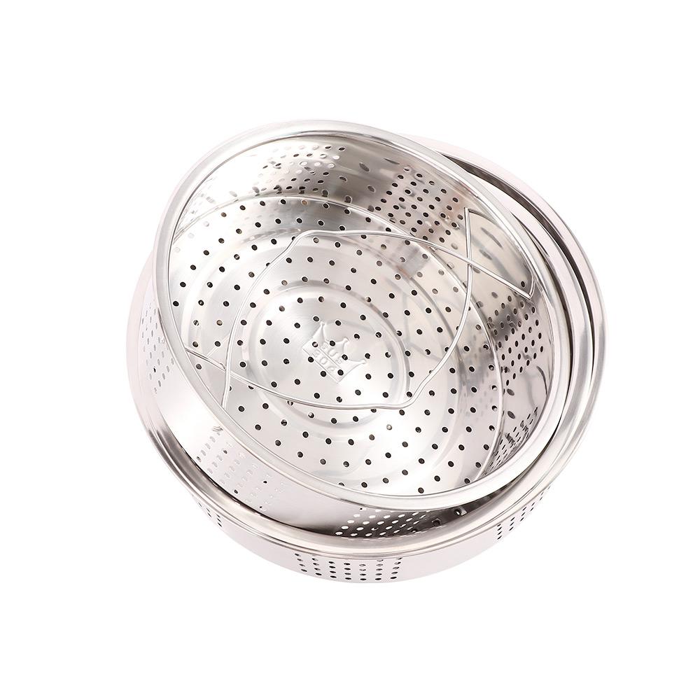 S/M/L Vegetables Stainless Steel Basket Compatible with Pot with Holes Cage Steamer Cooker Cakeware