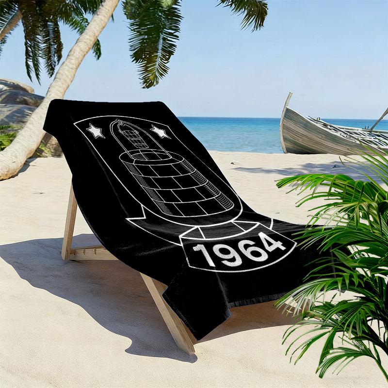 BIF Print Beach Towel, Large Soft Quick Dry Towel for Beach Camping Swimming