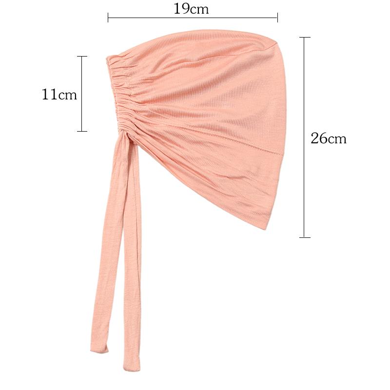 New Modal Hijabs Undercap Jersey Instant Muslim Hijabs Wrap Woman Adjustable Bandana Headband Inner Scarf Elastic Solid Bonnet