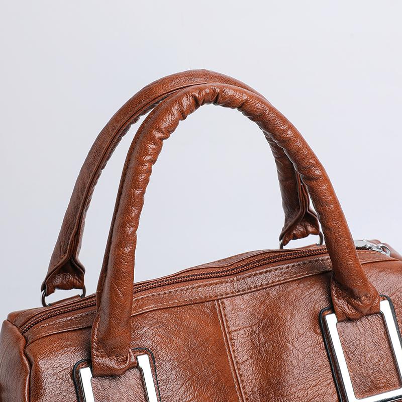 Handbag Women's Large Capacity Shoulder Bag Soft Leather Tote Bag Mother Bag