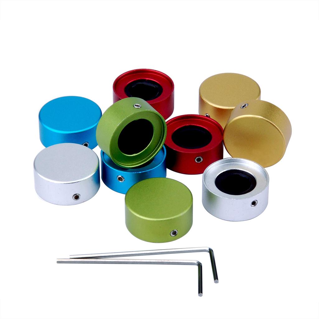 Guitar Effects Effector Footswitch Secured with Three 10 Mixed Colors [MoonEmbassy] Caps, Hats, Screws, Pieces/Set,
