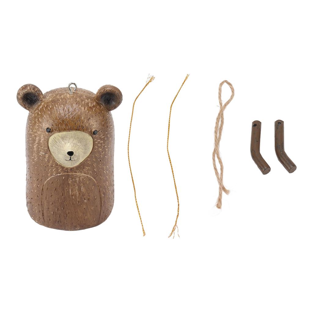 Rustic Hanging Animal Wind Chimes Resin Hand Made Natural Garden Decoration for Gardens Backyards Trees Yards