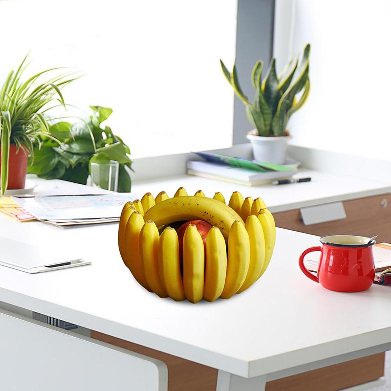 Taca do przechowywania w kształcie banana, miska na owoce, talerze stołowe, naczynia kuchenne, zastawa stołowa na sałatki, przekąski, dekoracja imitująca banana