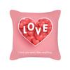Peach Skin Pillowcase Valentine's Day Pillowcase Pink Heart-shaped Pillow Romantic Series Home Decoration Sofa Cushion Cover