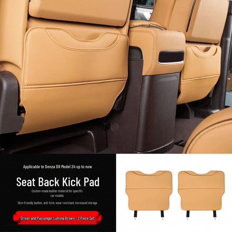 2022-2025 Denza D9 Rear Seat Kick Mats and Back Protection Pad Cover