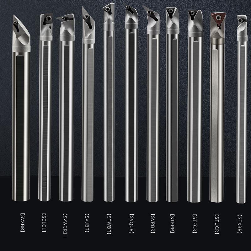 1PC CNC Lathe Boring Bar Internal Turning Tool Holder A14M A16Q A18R A20R A25S SCLCL06 Compatible with CCMT06 CCGT06