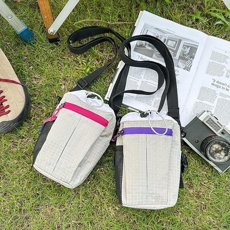 

Women s Outdoor Crossbody Bag Men s Cup Bag Student Shoulder Bag Mobile Phone Bag фіолетовий