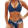 Bañador de gama alta con halter y abertura: Bikini Sexy Europeo Americano para Mujer