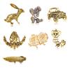 Alloy Lapel Pin DIY Gift Golden Chic Ladies Male Scarf Clothing Badge Jewelry Accessories