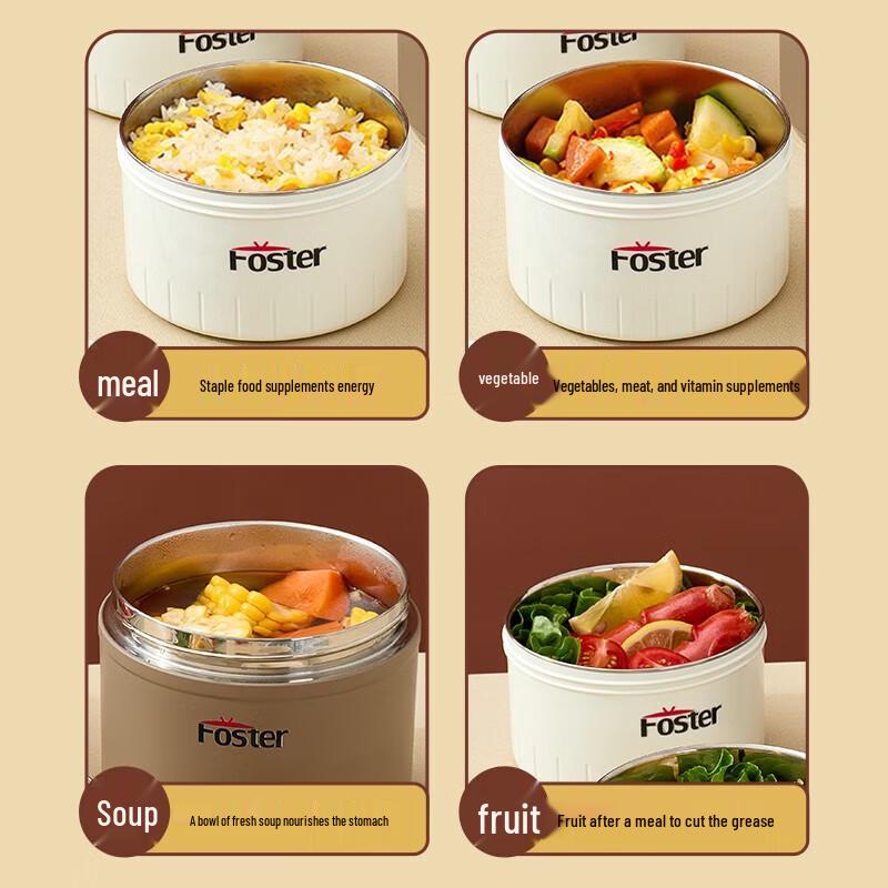 Faust Edinburgh 3-Piece Insulated Food Jar & Bento Set