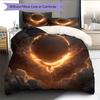 Flame Phoenix  Pattern Bedding Quilt Set Quilt Cover Pillowcase Home Decoration  Gift (1 * duvet cover + 2 * pillowcase, without core)