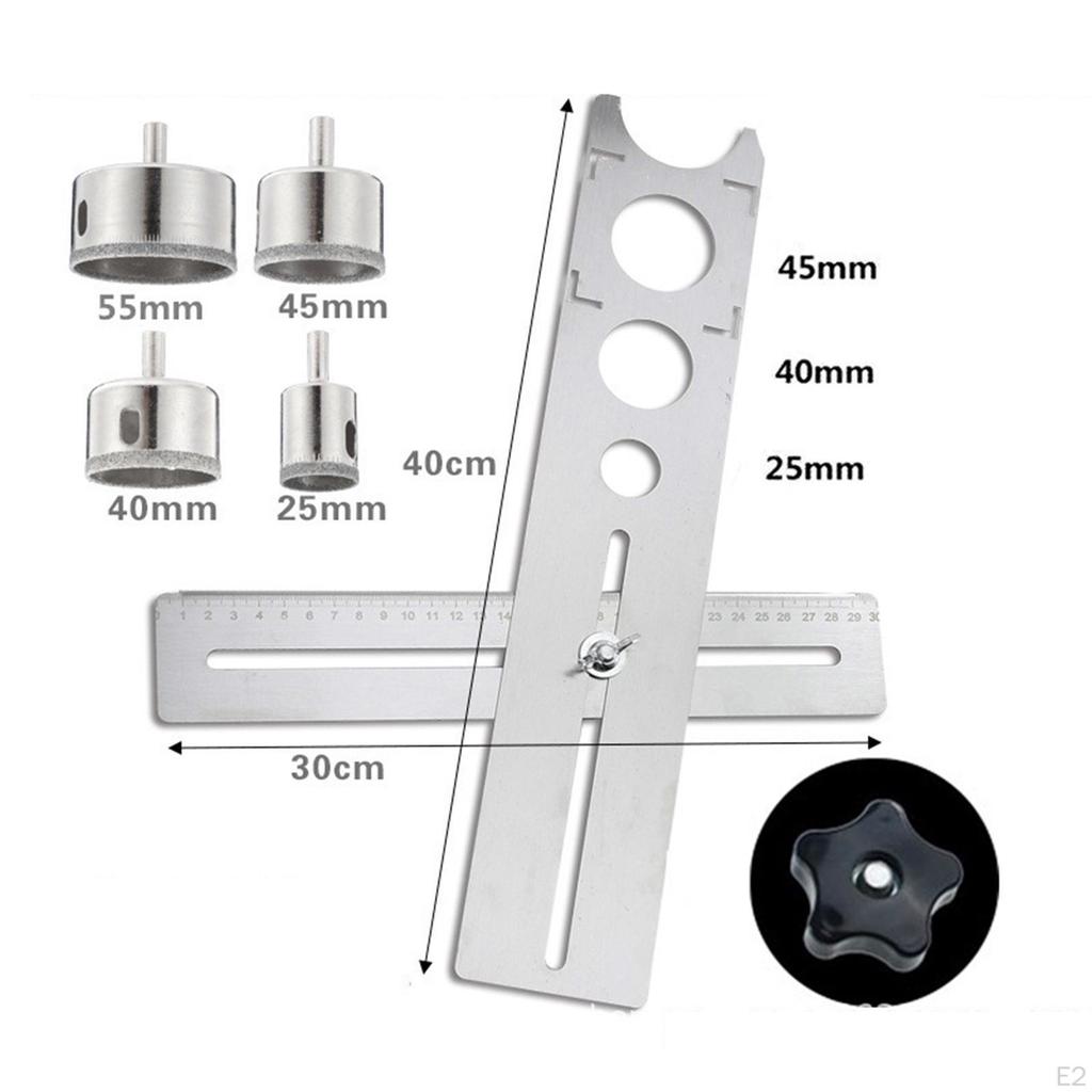 Riglă pentru găuri în faianță Ceramică Artefact de găurire Perforator pentru perete