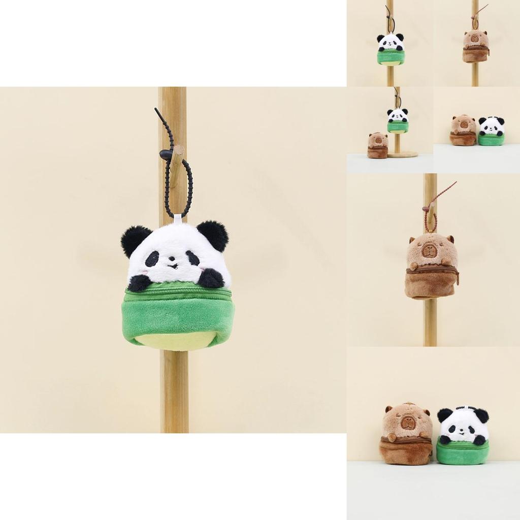 Adorable Bamboo Panda Plush Toy Keychain Cute Bag Accessory With Soft Pp Cotton