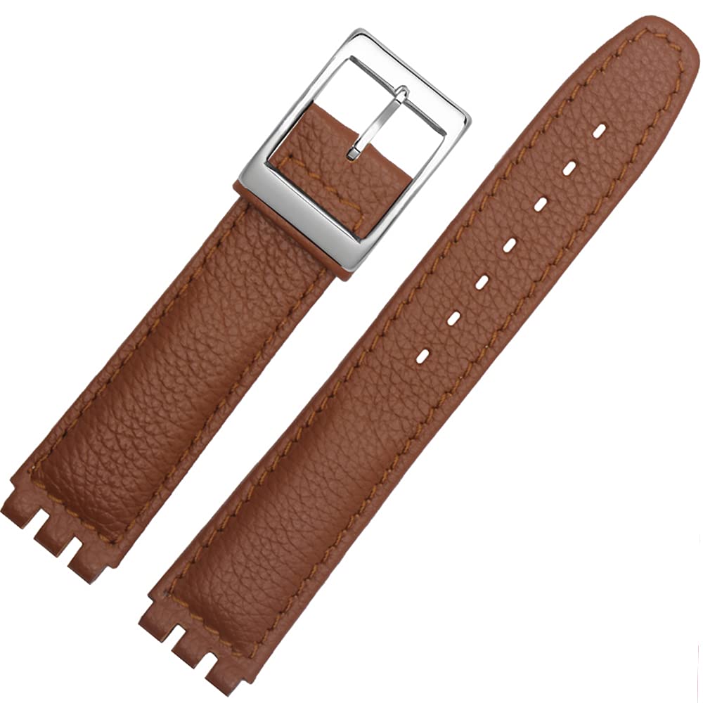 Chocoman 17mm/19mm Replacement Watch Band for Swatch (Includes 3 Spring Bars, Spring Bar Remover, and Box)