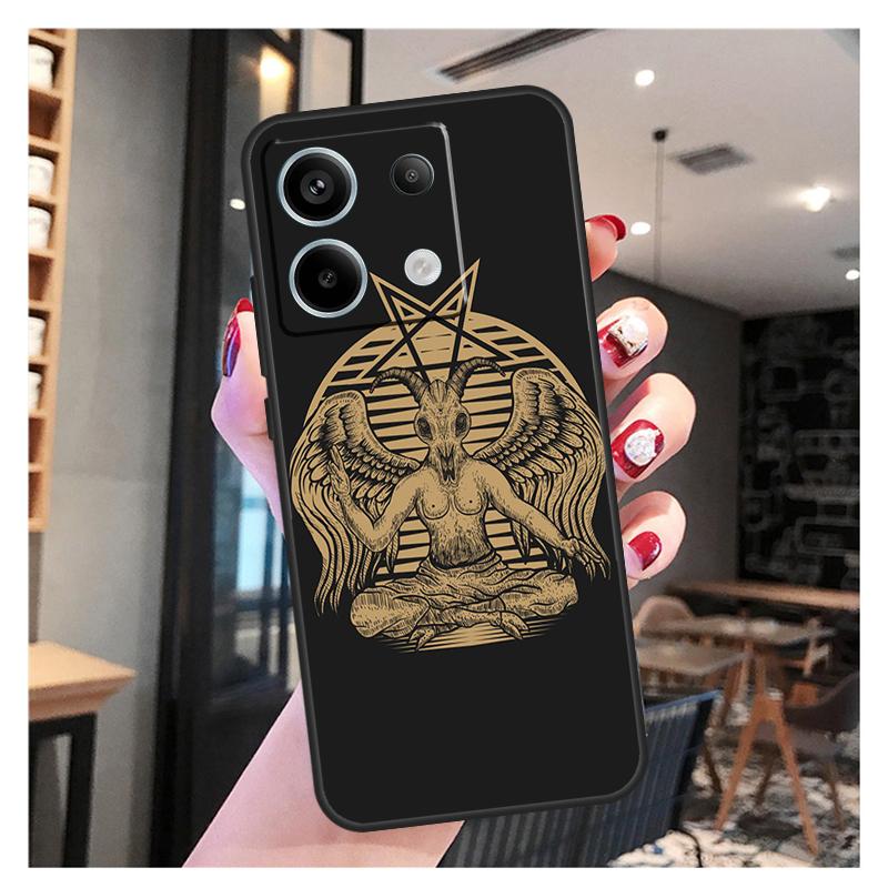 Pentagram Baphomet Satan Case For Xiaomi Redmi Note 13 12 11 9 10 Pro 9S 10S 11S 12S Redmi 13 12 10C 12C 13C Coque
