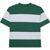 Fila New Casual Loose Striped Spliced Tennis T-Shirt Men Tops Summer-Green F11M339109F-DG