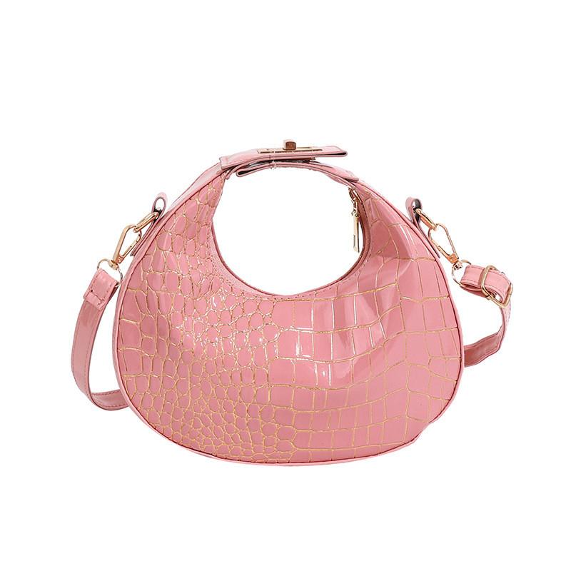 Shoulder Single Womens Crossbody Bag With Alligator Pattern Design For Daily