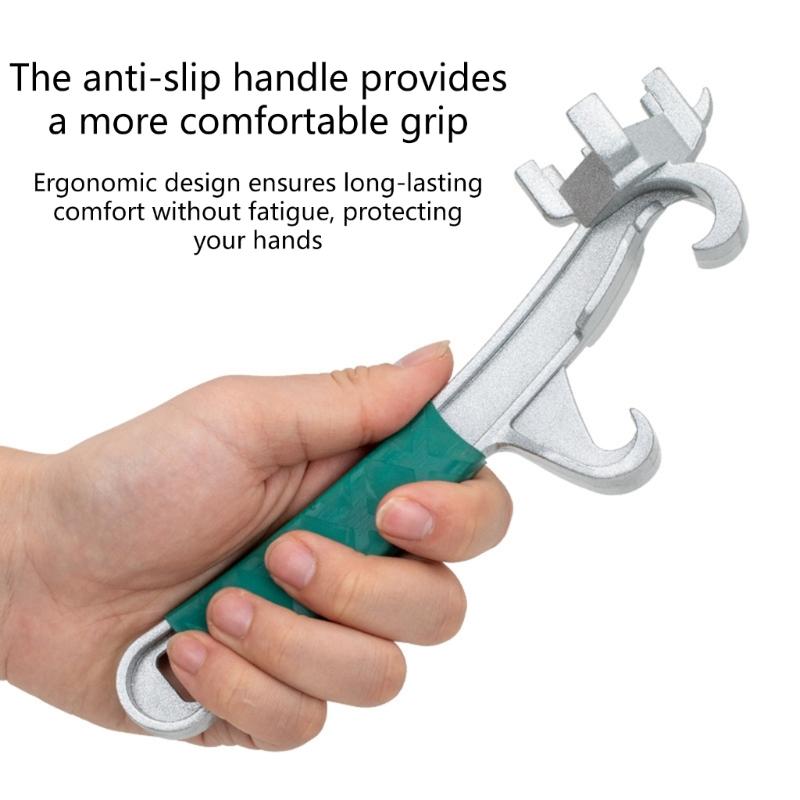 3 In 1 Drum Bung Opener Bung Tool Multifunction Bottle Cover Bucket Aluminum Bucket Lid Wrench Manual Can Bucket Opener
