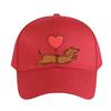 Cute Dachshund Dog with Balloon Cap Summer Woman Man Baseball Cap Adjustable with Curved Brim Duckbill Cap Protection Sun Hats