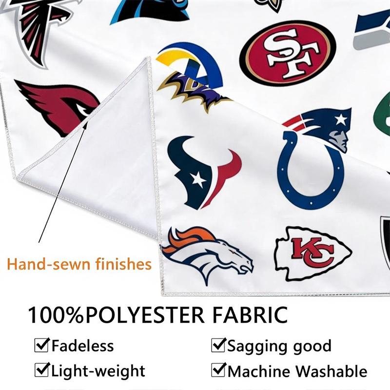 National Football League Wall Tapestry Aesthetic Wall Hanging Printed Fabric Blanket Decorative Tapestries For Bedroom Living Room Home Decor