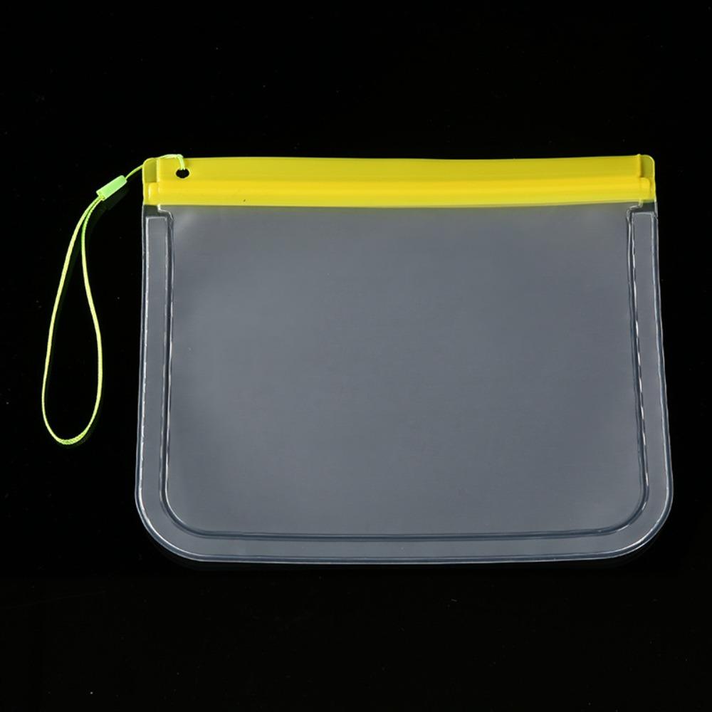 

5 шт. Прозрачная дорожная сумка для паспорта Водонепроницаемый держатель для карт, билетов, телефона Косметичка для макияжа и умывания Кошелек жёлтый