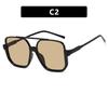 New Retro Double Bridges Half-frame Square Sunglasses Women Fashion Outdoor Brand Design Shades Sun Glasses Men UV400