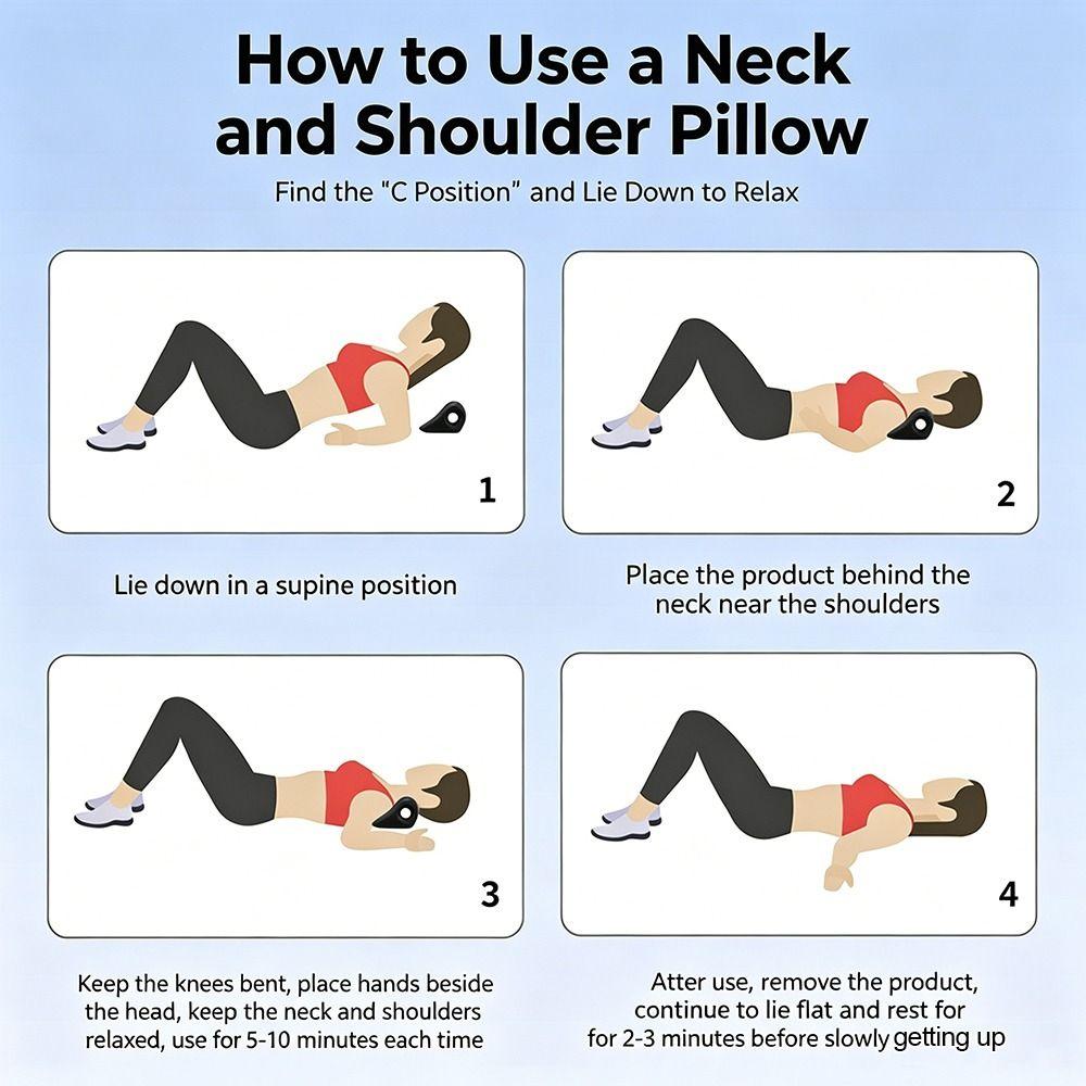 Multifunctional Cervical Spine Corrector Shoulder Neck Relaxation Pillow Cervical Protection