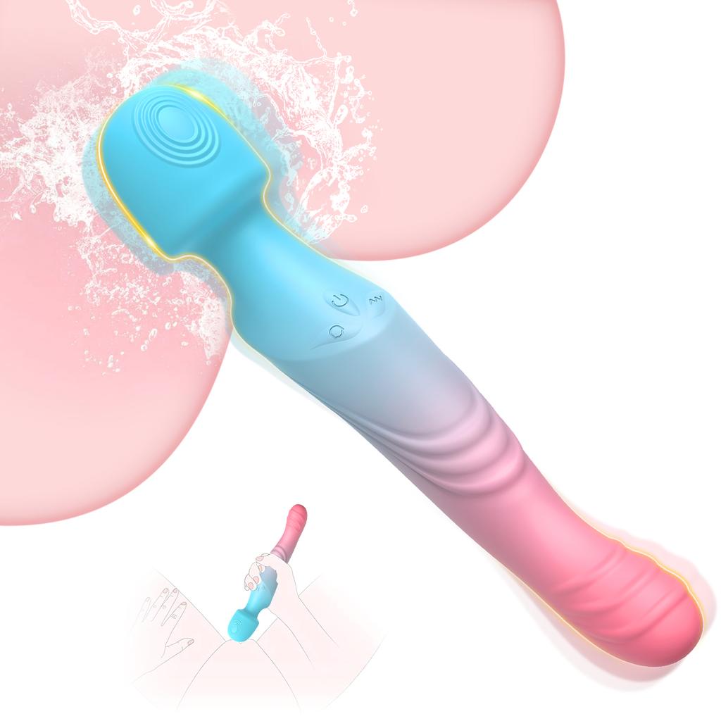Powerful Double AV Massager Vibrator Female Magic WandP G-Spot Dildo Clitoris Nipple Stimulator for Women Sex Toys Couple Adults