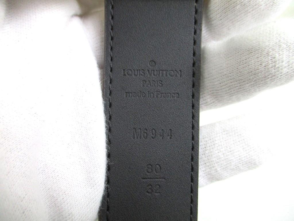 Authentischer LOUIS VUITTON Damier Braun Gold Schnalle Gürtel Taillenweite 75-85cm S #9812 Generalüberholt