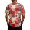 Men's Quick-Dry Neck Short Sleeve T-Shirt with Christmas Print