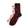 Chaussettes Mi-mollet Jacquard à Ruban pour Femme Lot de 2 JASS5F040 R2