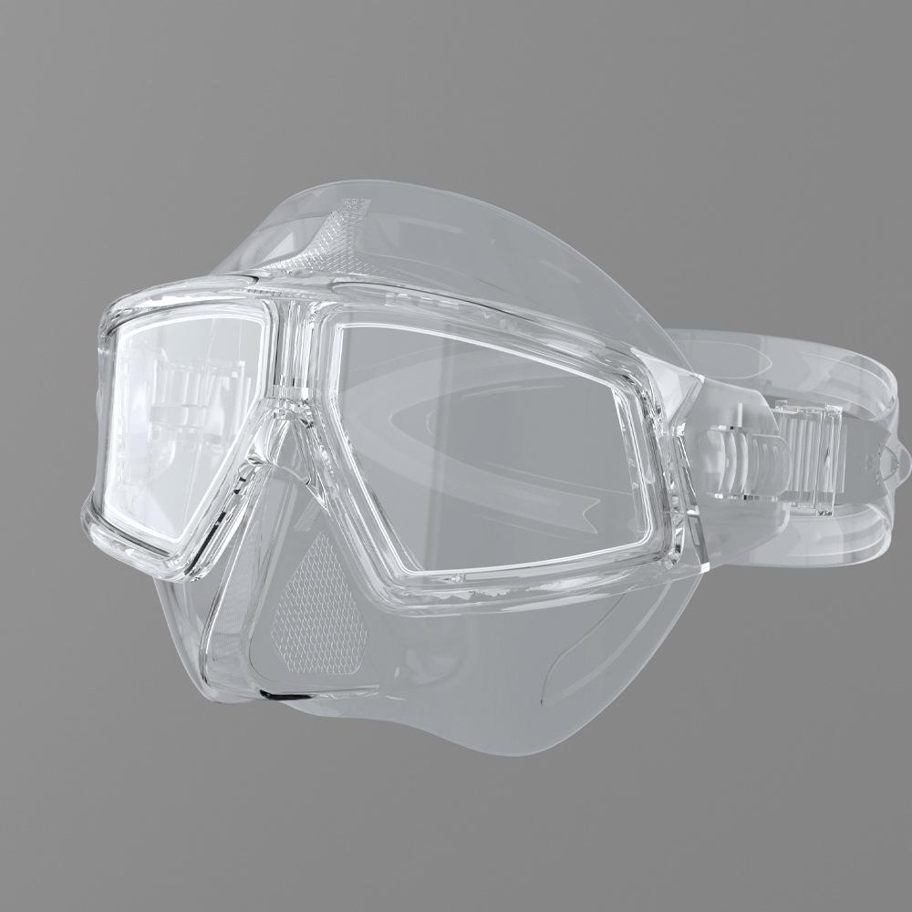 Diving Goggles Large Frame Free Diving Mask Adult Myopia Swimming Goggles Snorkeling Equipment HD Anti-fog