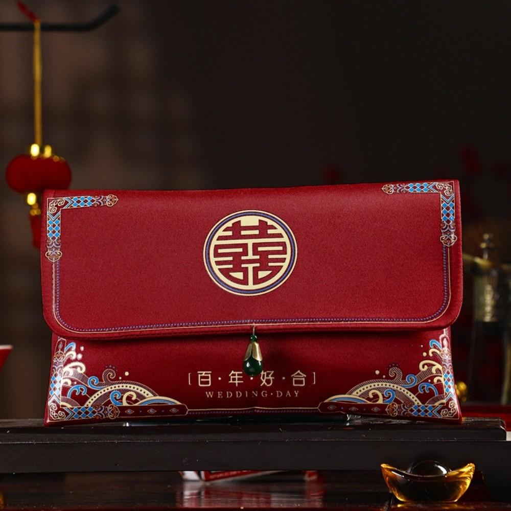 Lucky Money Red Envelope Embroidery Brocade Money Bags Traditional Money Pocket Celebration