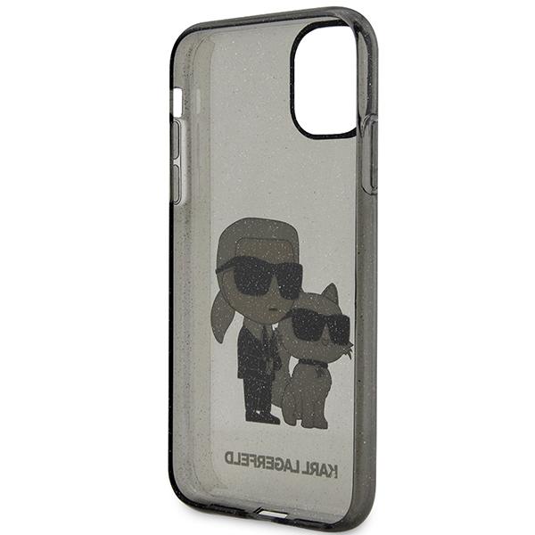 Karl Lagerfeld Klhcn61Hnkctgk Iphone 11/ Xr 6,1 Czarny/Black Hardcase Gliter Karl&Choupette