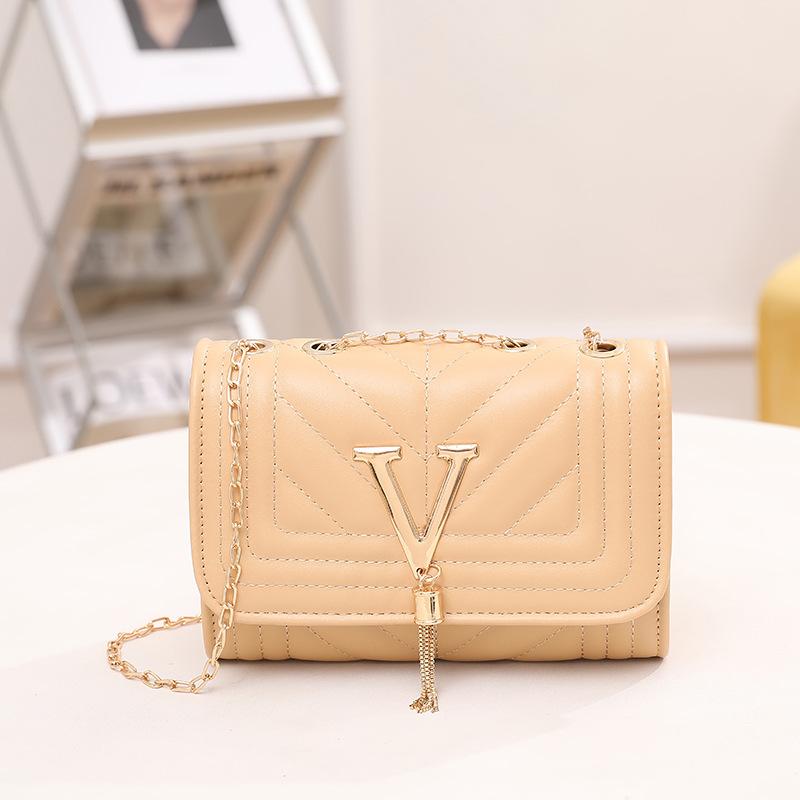 Bag New Stripe Small Square Bag Fashion Versatile One Shoulder Crossbody Women's Bag