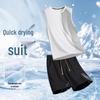 Men's Summer Quick-Dry Sports Set: Sleeveless Top & Running Vest