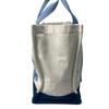 Used HERMESTote Bag White/blue Cotton Women