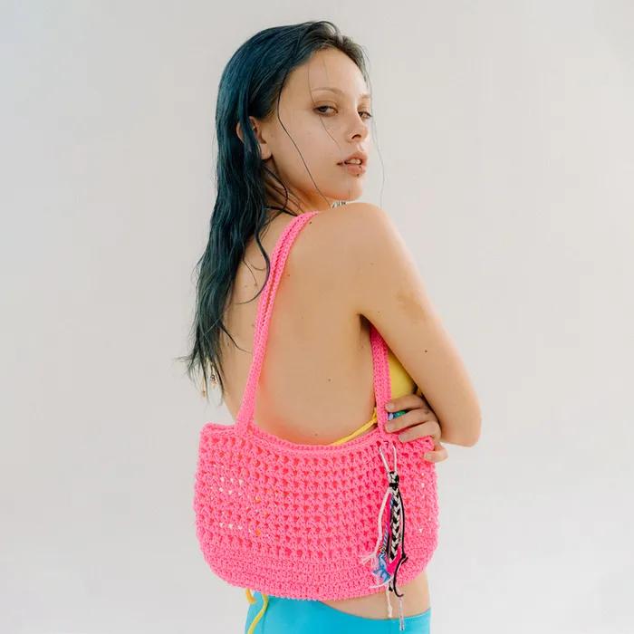 Tangled Swim Knit Bag_Pink